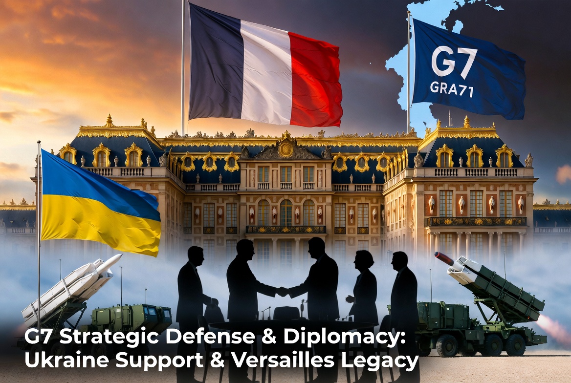 G7 Strategic Defense & Diplomacy: Ukraine Support and Versailles Legacy
