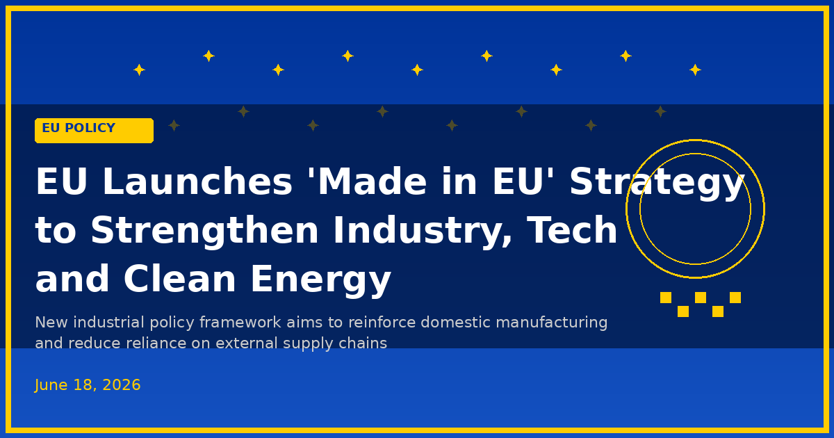 Industrial Strategy to Strengthen Tech and Clean Energy Sectors